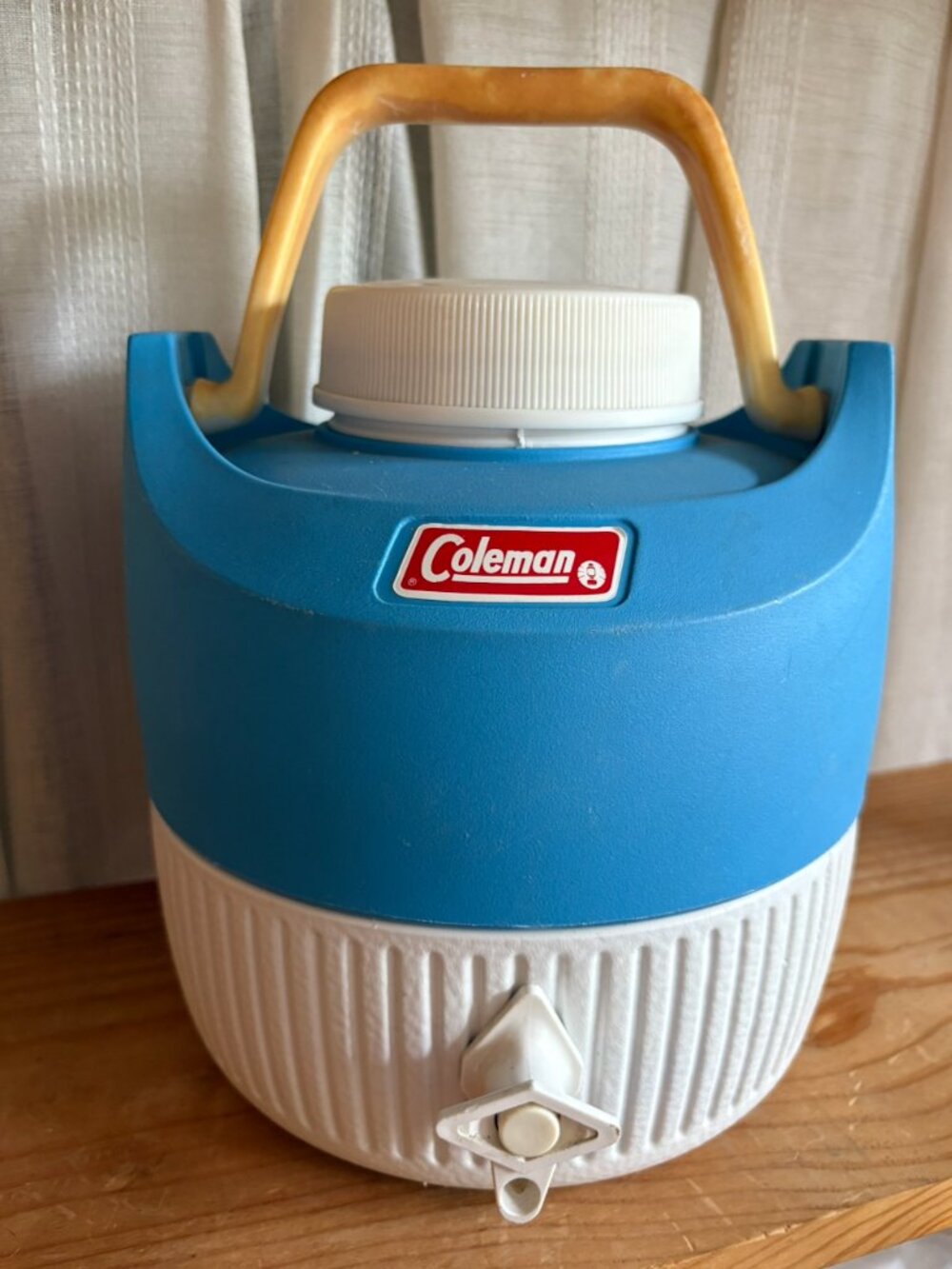 Vintage Coleman 1-Gallon Water Jug Cooler with Spigot & Cup